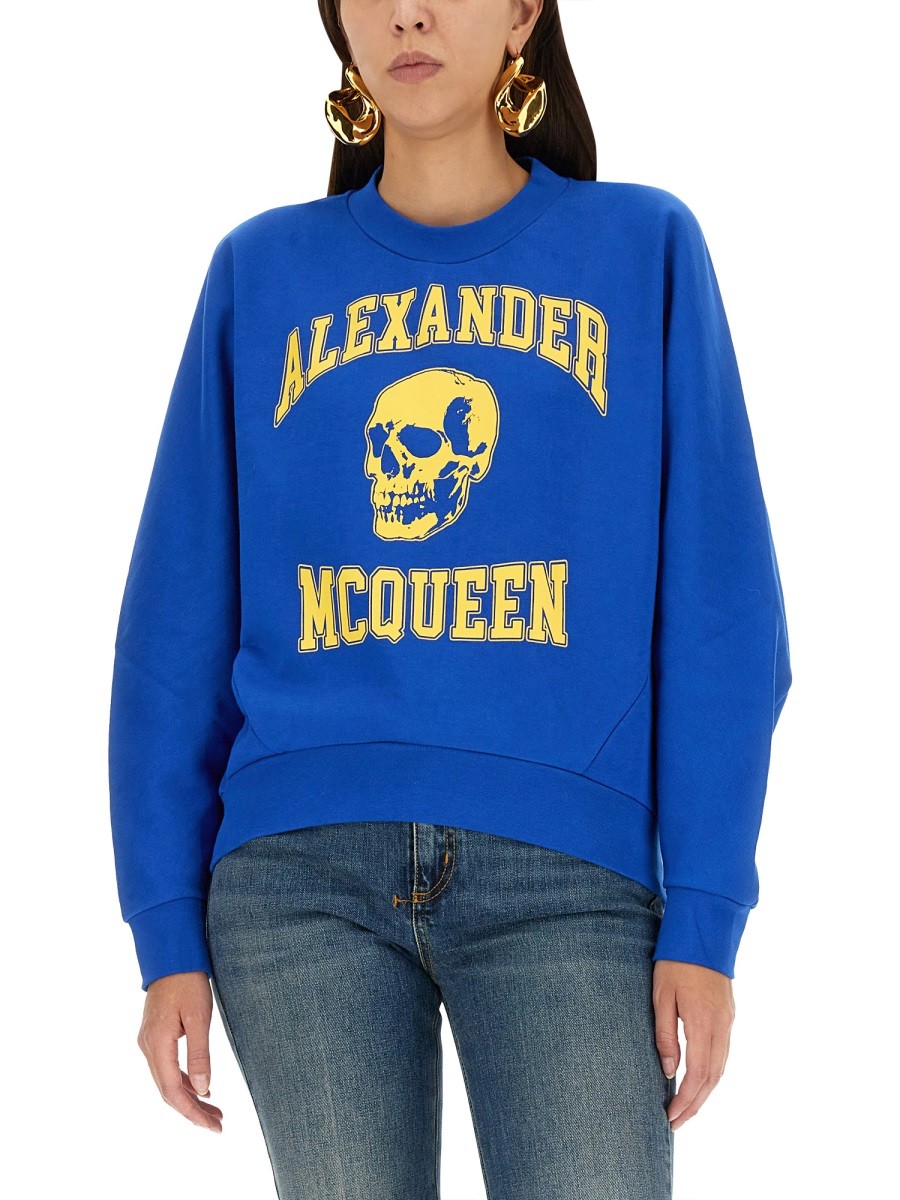 Alexander Mcqueen - VARSIITY SKULL SWEATSHIRT - Image 4