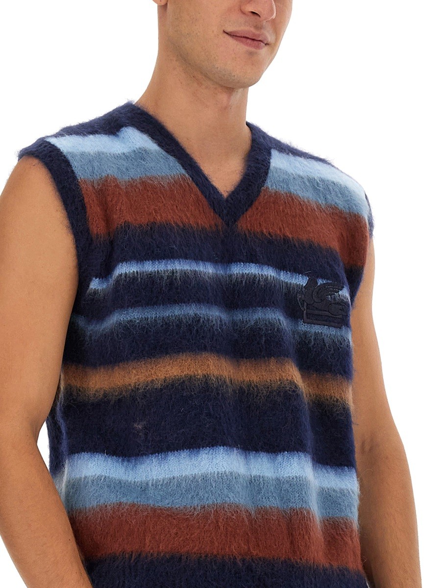 Etro - VEST WITH STRIPE PATTERN - Image 4