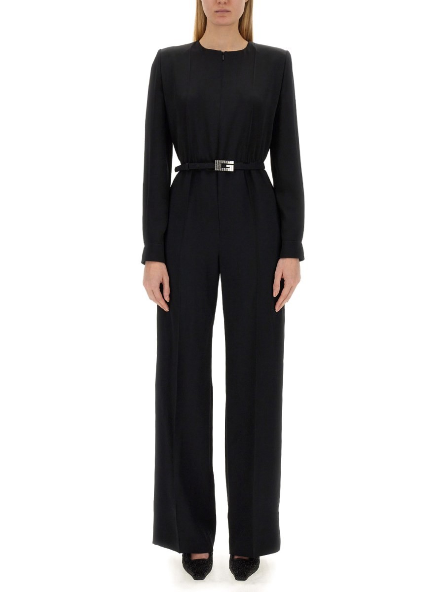 Gucci VISCOSE JUMPSUIT WITH BELT