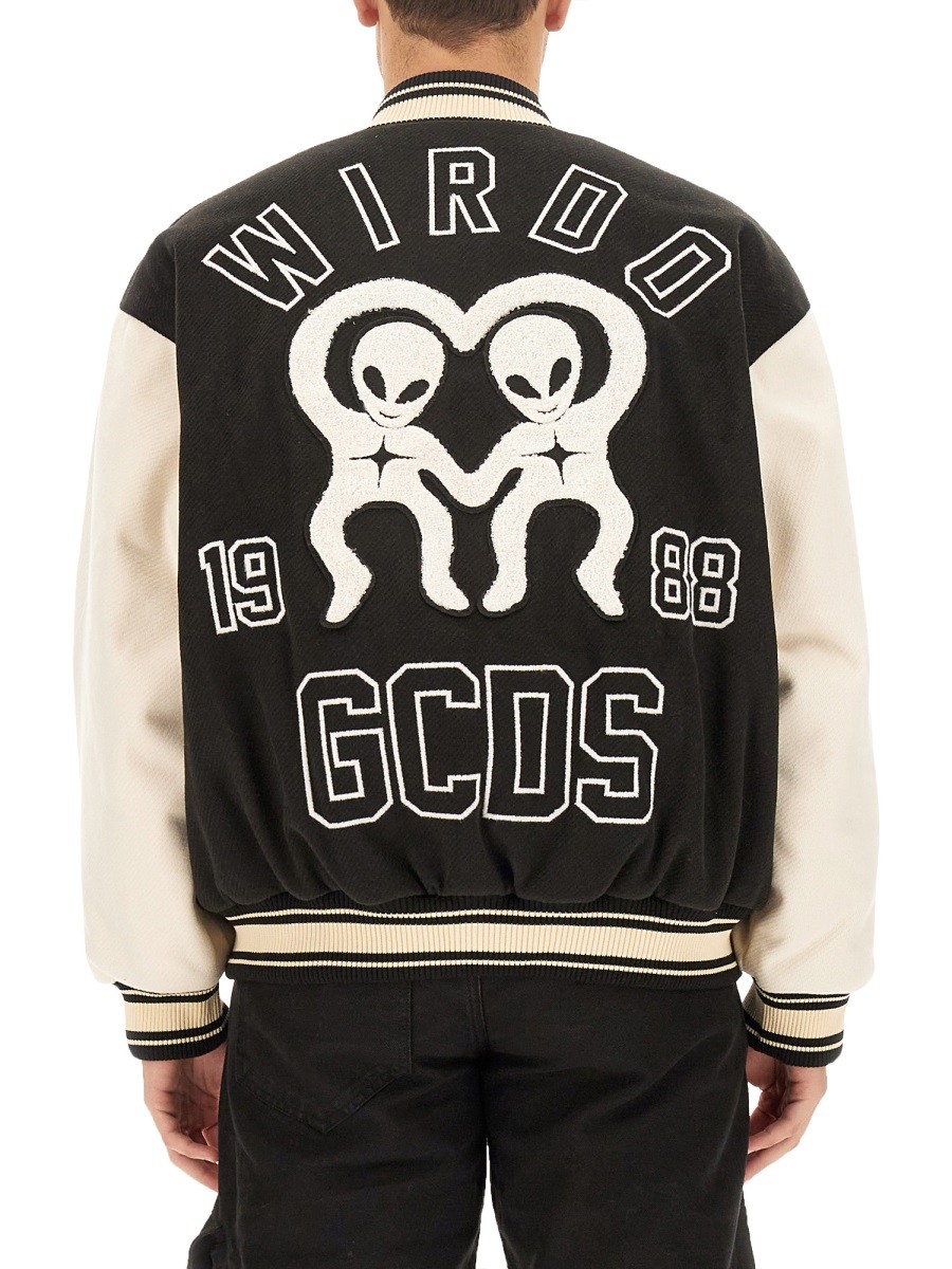 gcds - WIRDO VARSITY BOMBER JACKET - Image 3