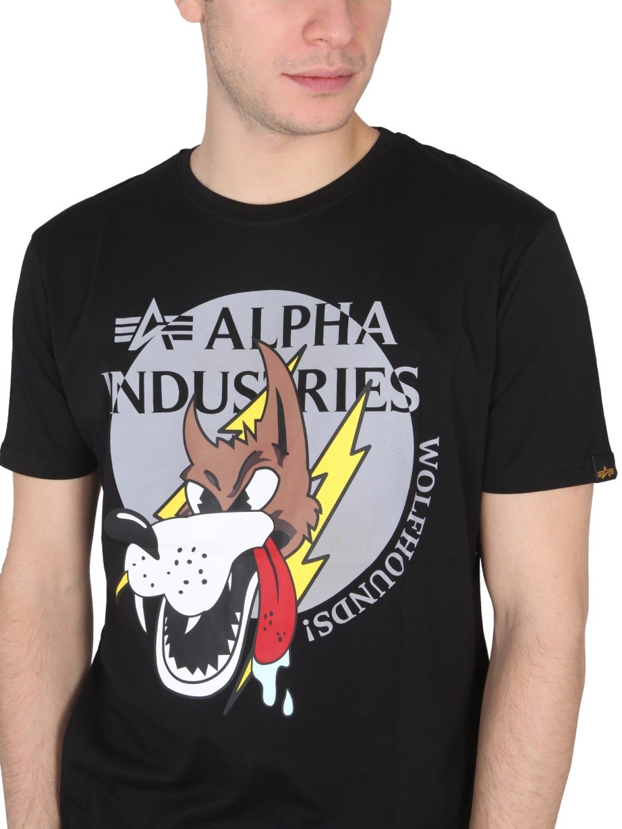 ALPHA INDUSTRIES - WOLFHOUNDS T-SHIRT - Image 4