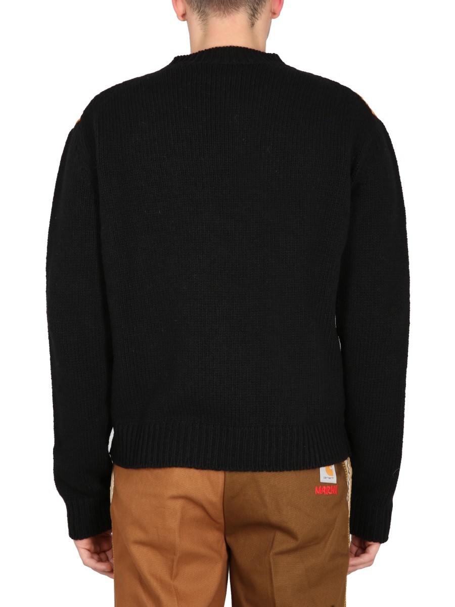 MARNI X CARHARTT WIP - WOOL AND SILK SWEATER - Image 3