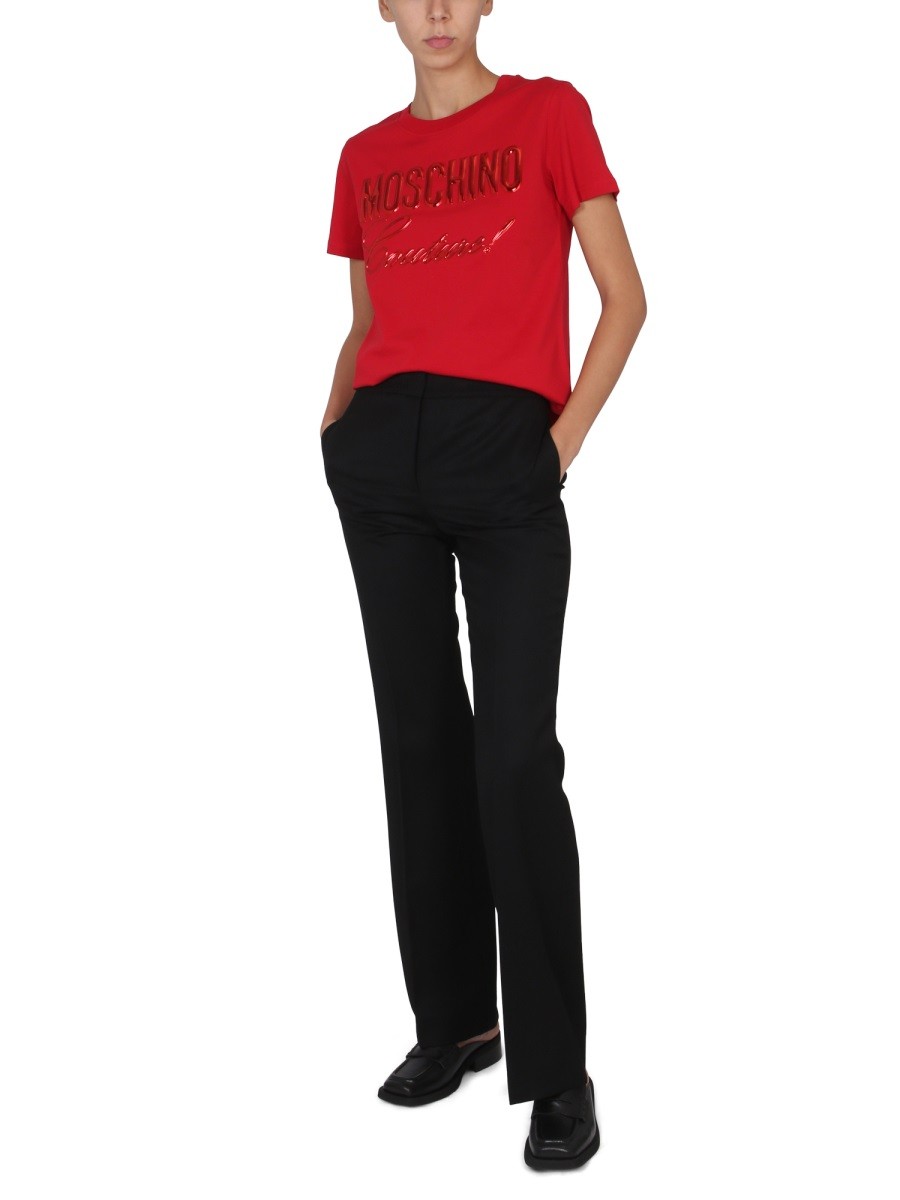 Moschino - WOOL GRAIN DE POUDRE PANTS - Image 2
