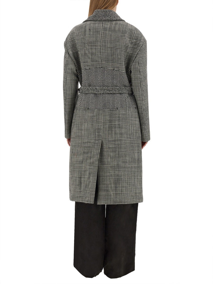 TOM FORD - WOOL PATCHWORK COAT - Image 3