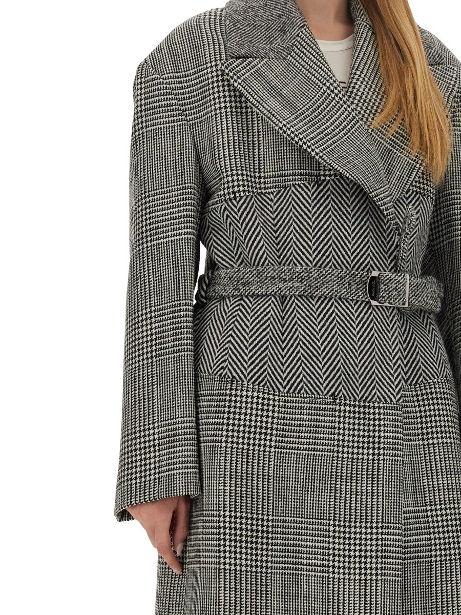 TOM FORD - WOOL PATCHWORK COAT - Image 4