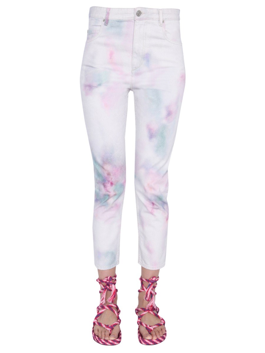 MARANT ETOILE "WOOL" PRINTED JEANS