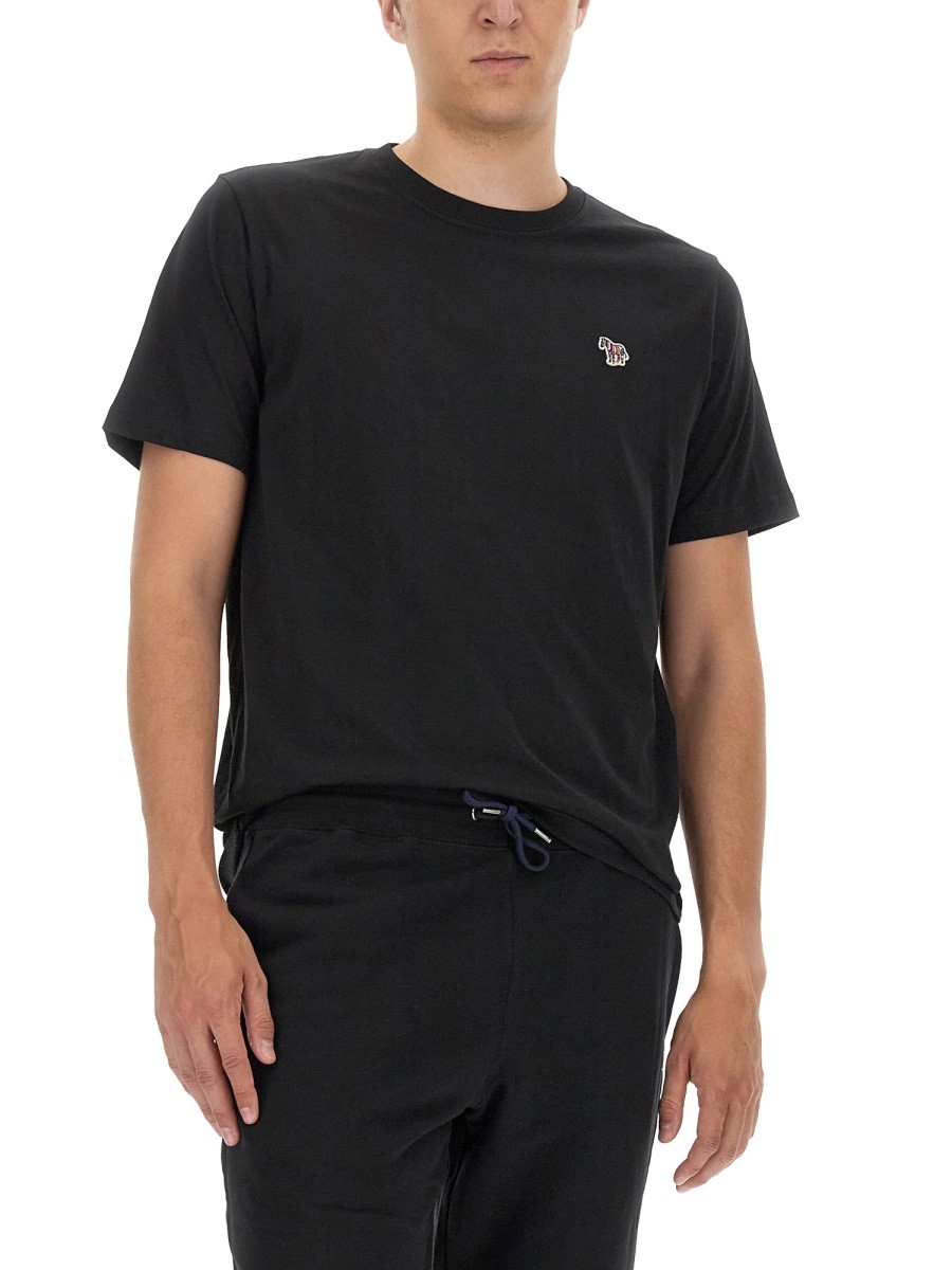 PS BY PAUL SMITH - ZEBRA LOGO T-SHIRT - Image 4